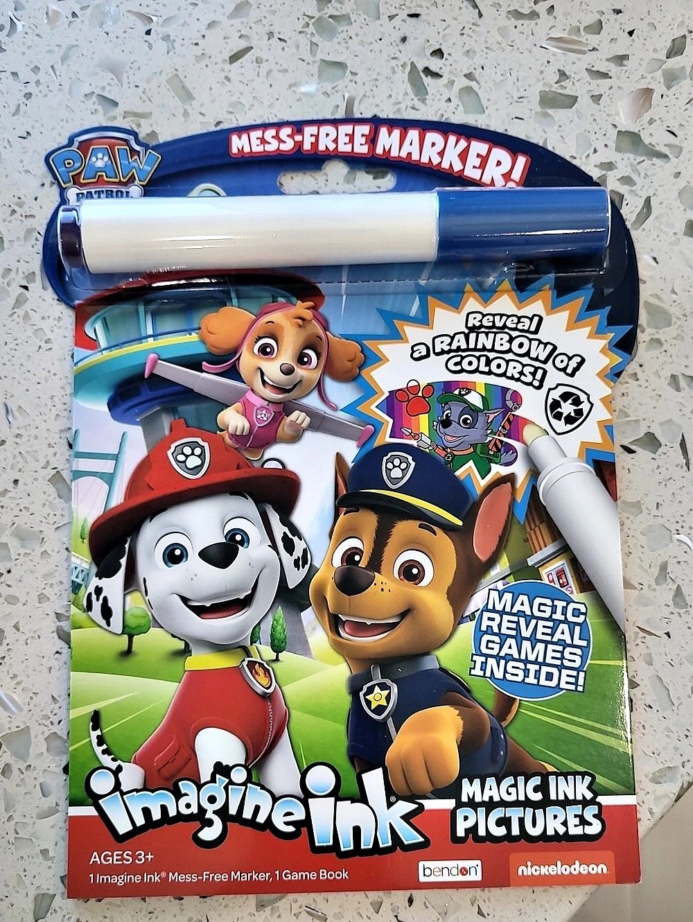 Imagine Ink Paw Patrol Magic Ink Pictures Magic Ink Activity Book with Marker